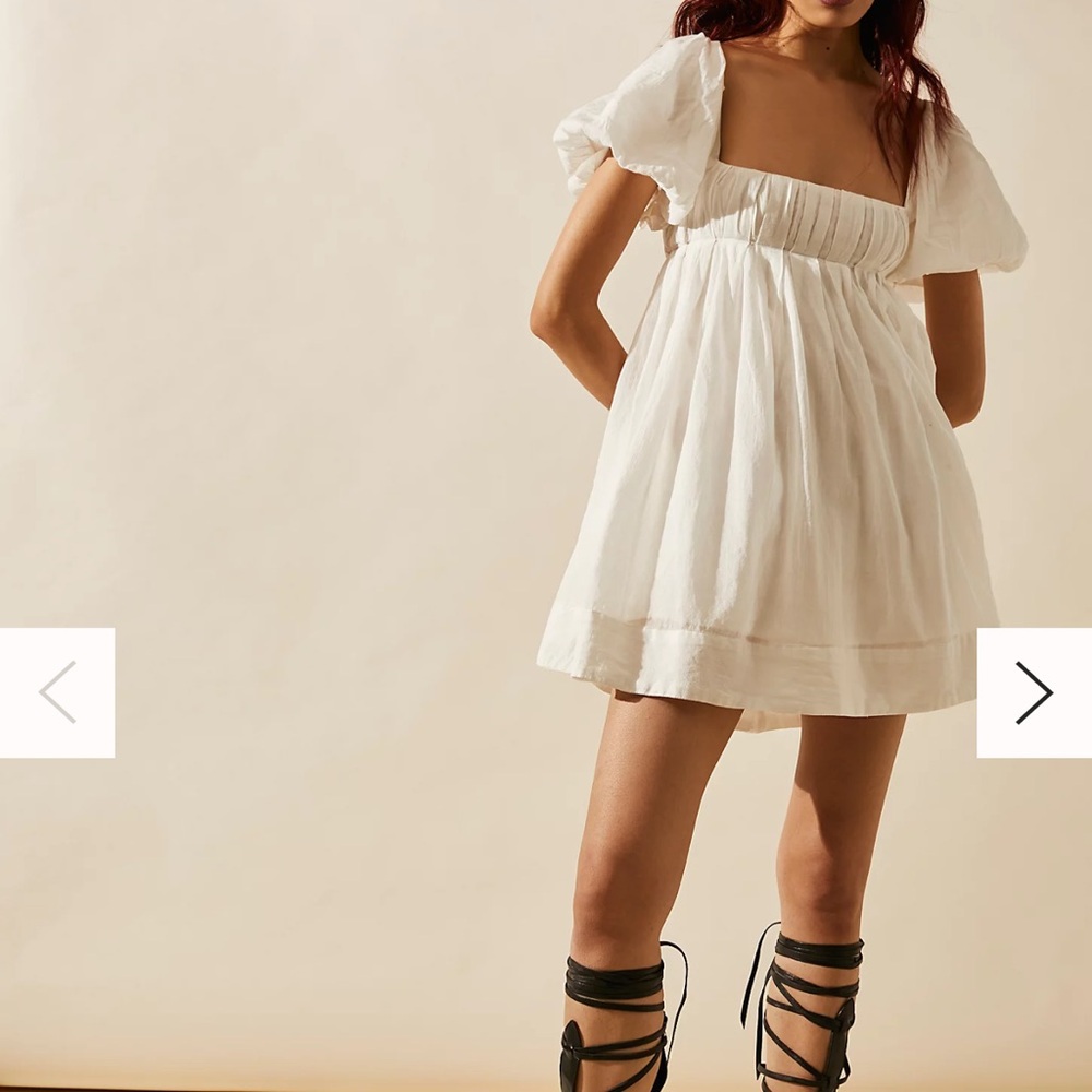 Free People White Mini Dress